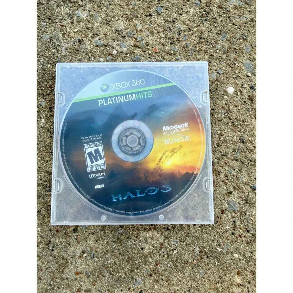 Halo 3 Xbox 360 Platinum Hit Microsoft Bungie Sci-Fi Shooter Game DiscOnlyTested